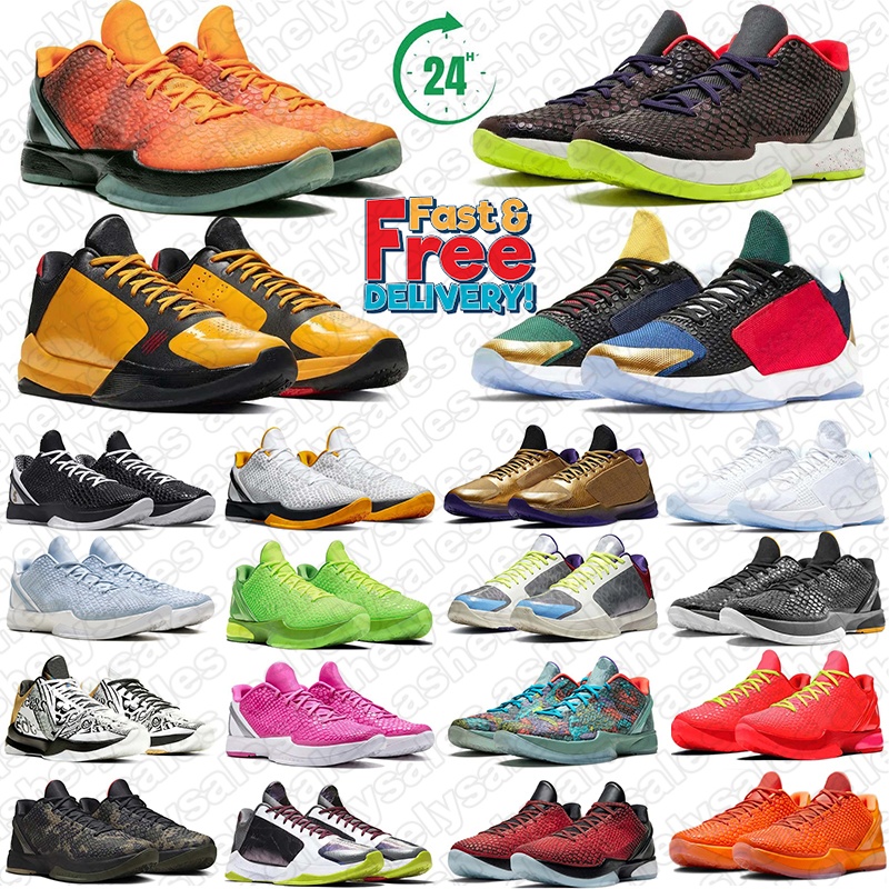 free shipping mamba 6 basketball shoes mambas 5 women mens trainers designer Mambacita Bruce Lee Alternate Chaos Think Pink Laker outdoor sports shoe wholesale