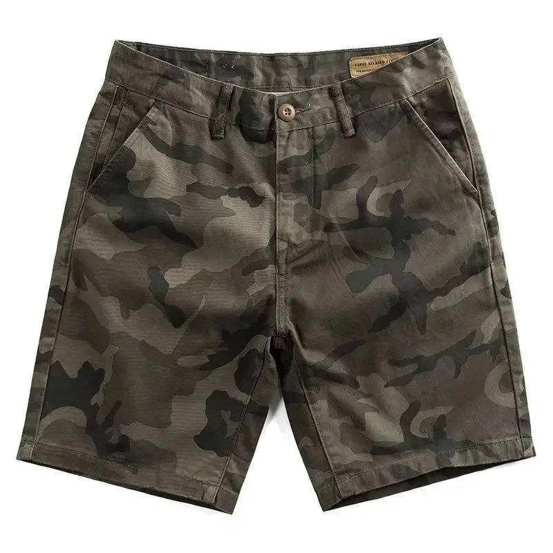Camouflage with Pockets Mens Cargo Shorts Male Short Pant Camo Nylon Jorts Clothing in Fashion Beautiful Y2k 260104