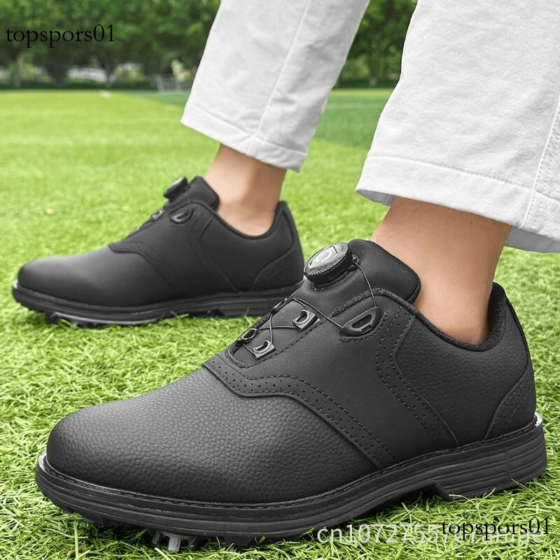 Men Professional Rotating Buckle Outdoor Casual Sports Shoes Anti-Slip Golf Training Sneakers Adult Walking Footwears
