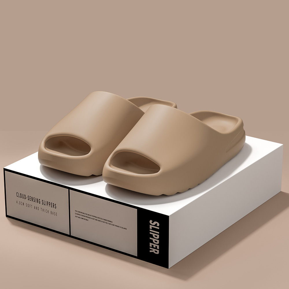 2026 Summer New Slippers for Men Thick-soled Anti-slip Wear-resistant Sandals for Women Home and Outdoor Beach Shoes