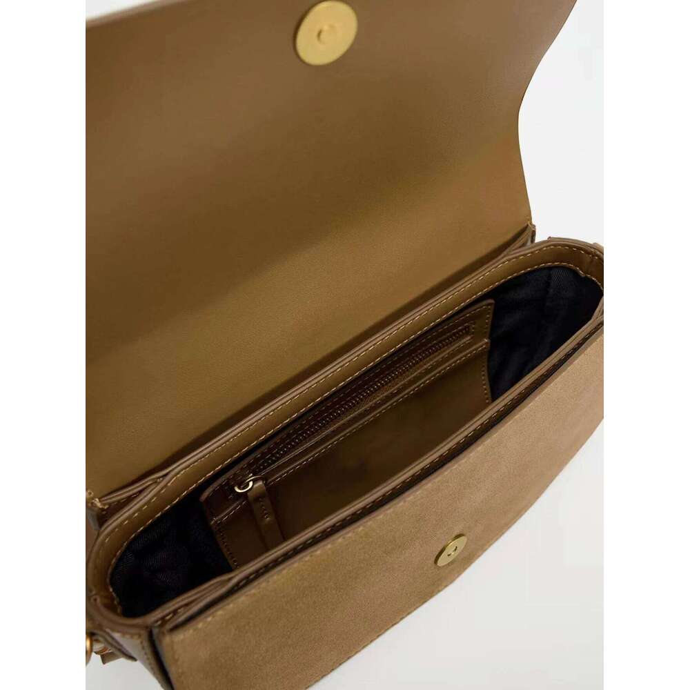 New Fashionable Casual Retro Solid Color Large Capacity Adjustable Shoulder Strap Multi-Functional Crossbody Bag, Suitable For P