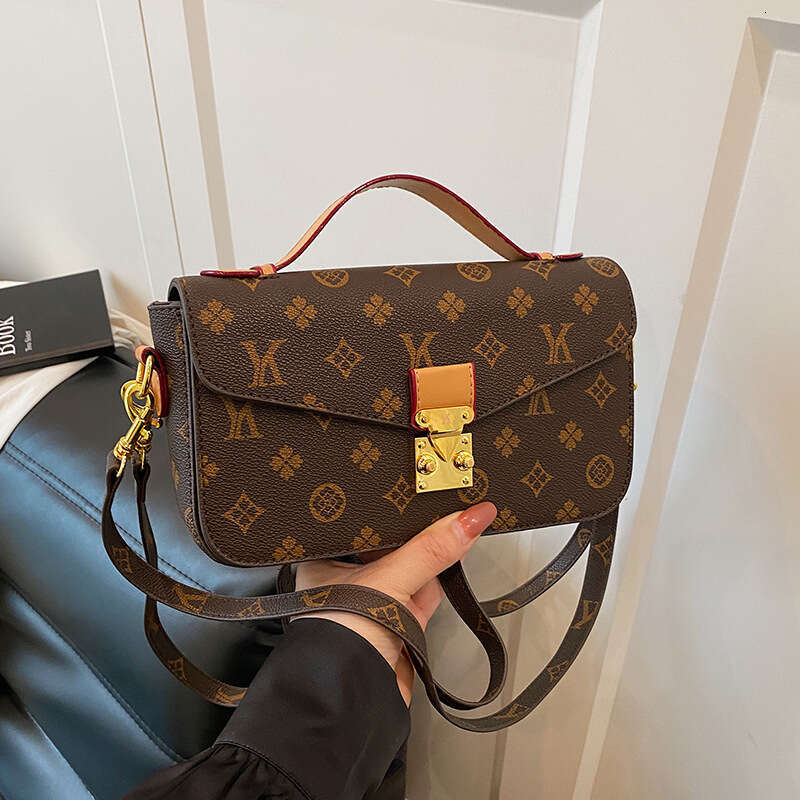 High-end for Women 2026 New Style Women's Color-blocking Retro Print Small Square Elegant Ladies' Shoulder Crossbody Bag