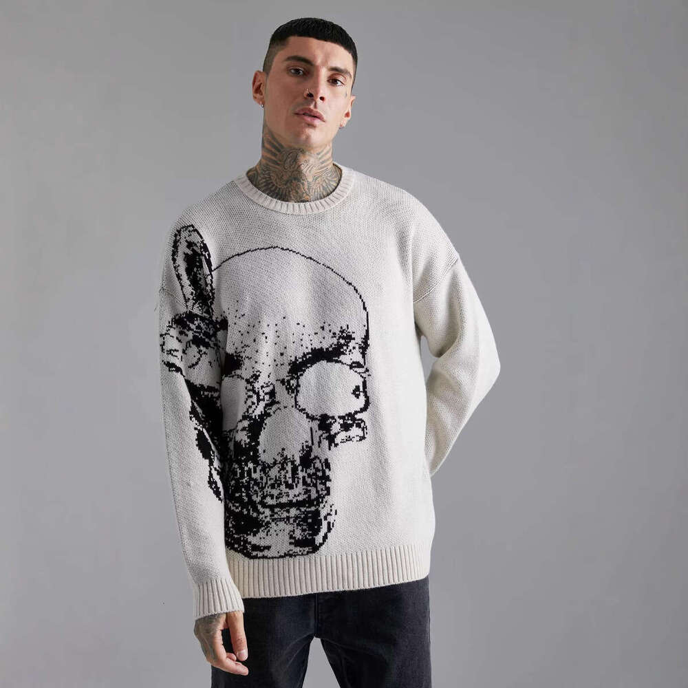 New Y2K Hip-Hop Street Knit Sweater Unisex Gothic Autumn Harajuku Ins Pullover