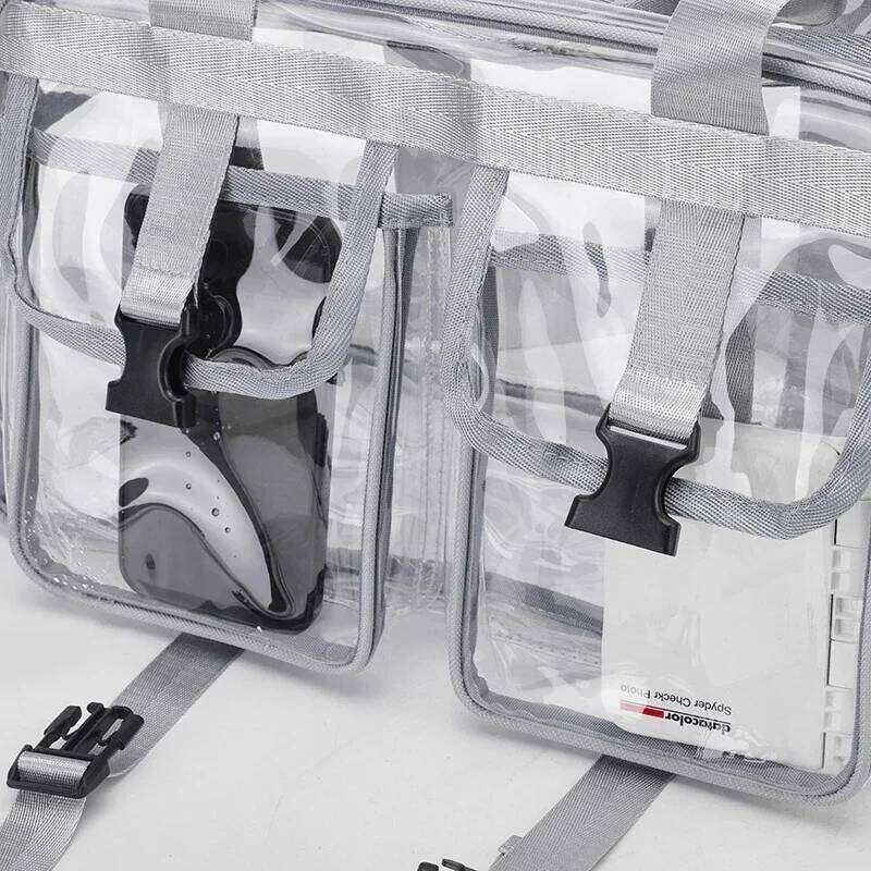 Solid Color PVC 2025 New Travel Duffels Zipper Simple Large Capacity Casual Shoulder Bag Soft Trendy Western Style Handbag