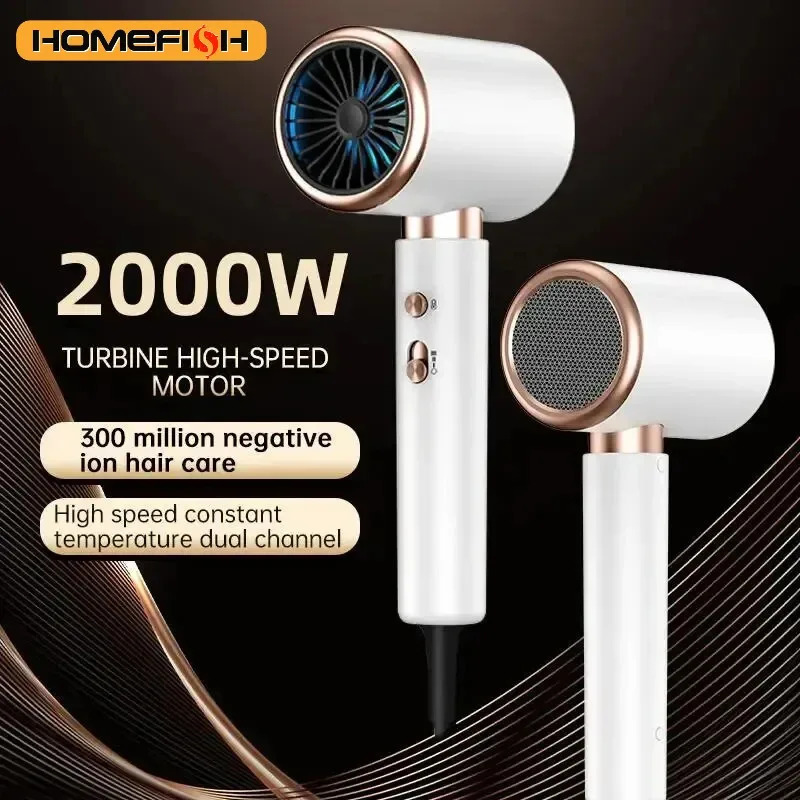 F37 High-Speed Electric Hair Dryer Airflow Low Noise Quick Drying for Home Salon Hair Tools 251222