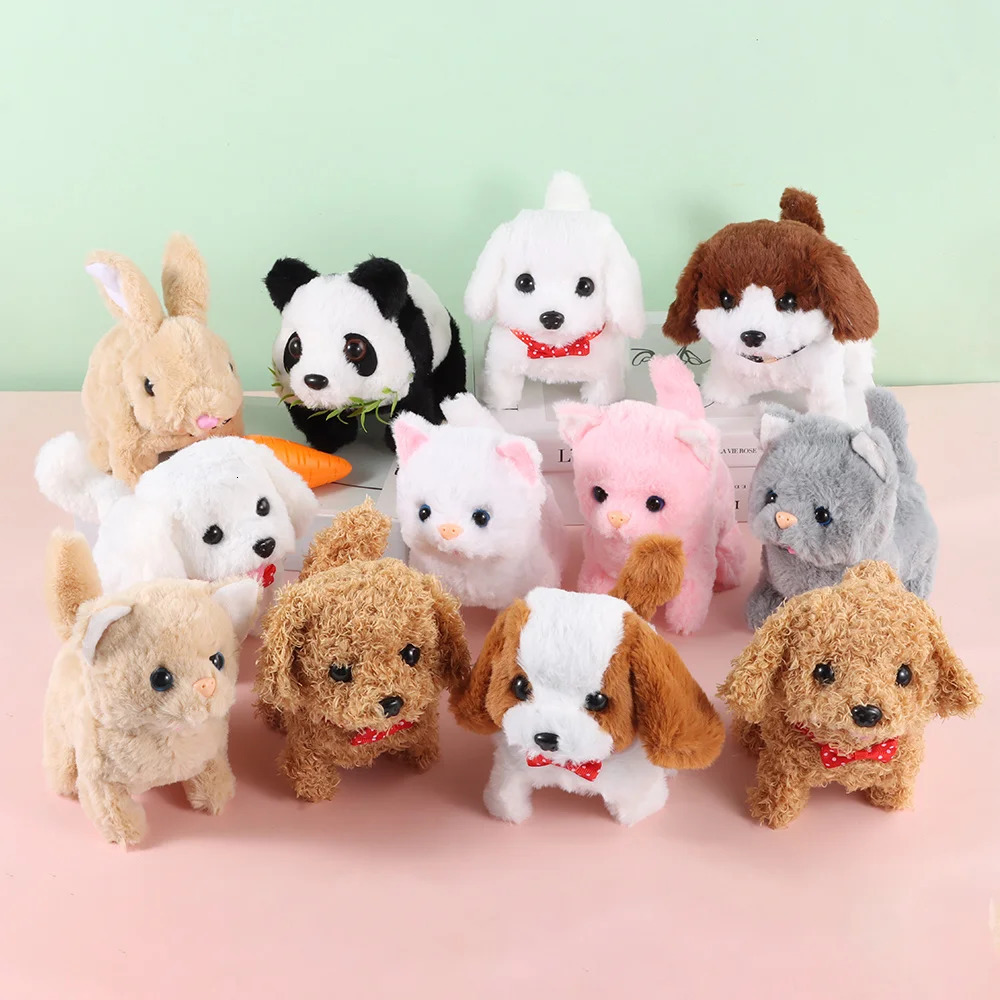 Fashion Plush My Realistic Robot Puppy Interactive Walking Simulated Puppy Tail Wagging Barking Walking Dog Toy for Chilren 251231 - view 4