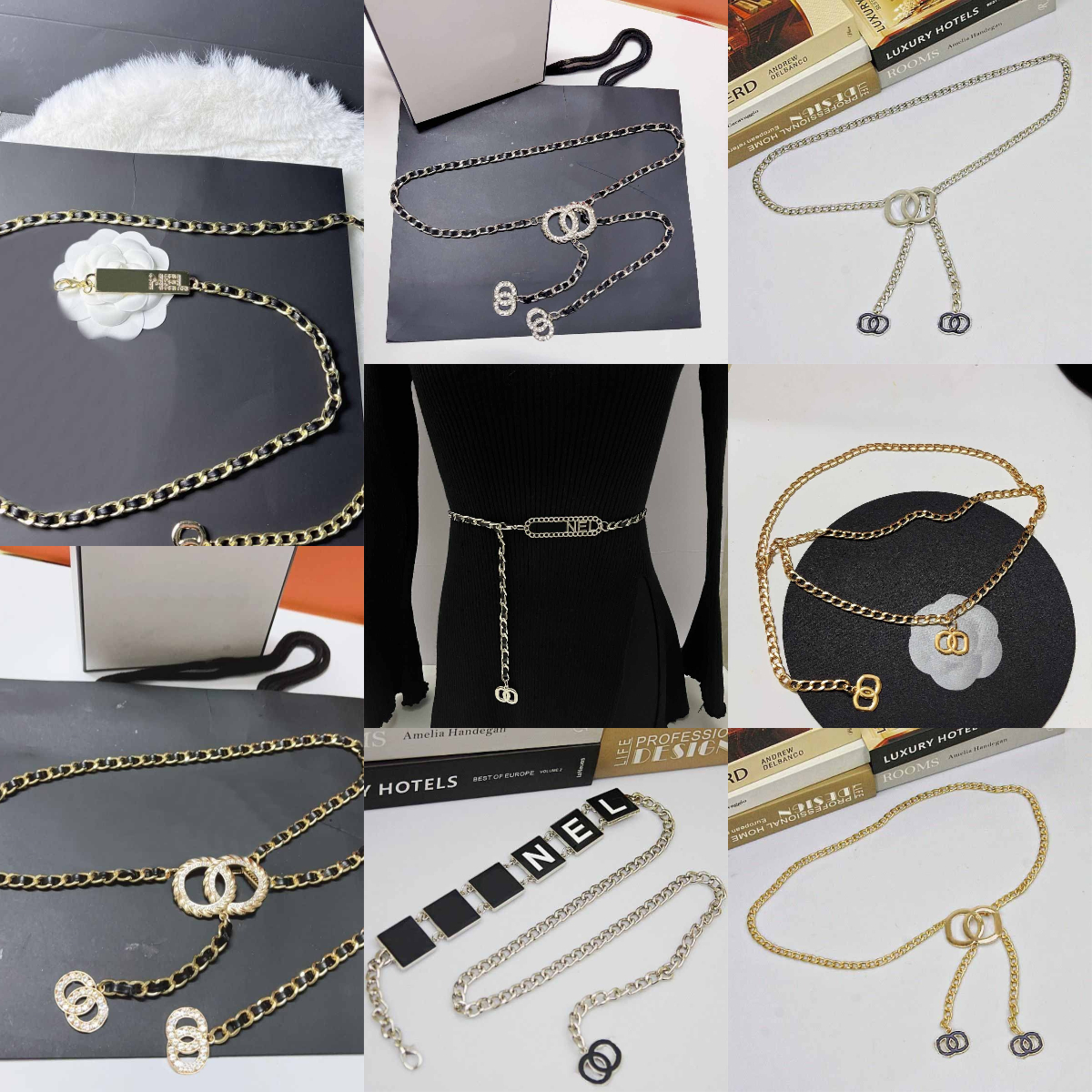 14 Style Designer Waist Chain Belts Accessories Women Waist Belts Fashion Luxury Waistband Woman Dress Smooth Buckle Chains Belts AYD26010401