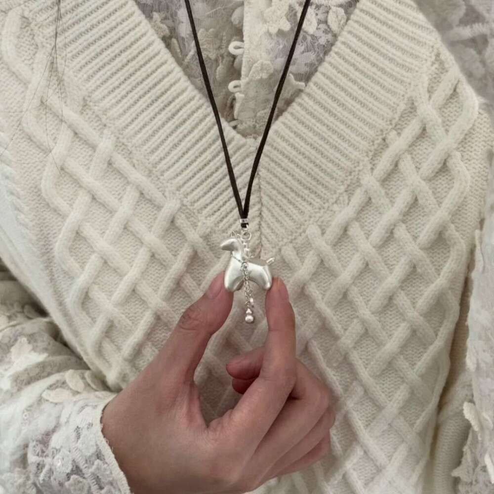 Fortune Little Horse Fulu Wealth Tassel Copper Coin Gourd Couple Long Sweater Chain Necklace Women Pendant Accessories Men