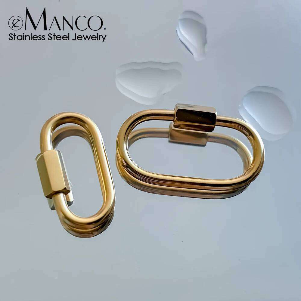 eManco Neckalce Clasp Supplies Handmade Fastener Carabiner Screw Clasps Accessories For Diy Jewelry Making 48 Hour Shipping