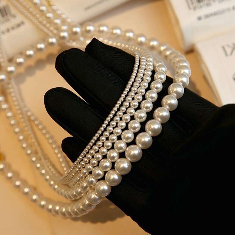 Cross-Border Premium Ultra-Fine Shijia Small Bulb for Women Short Xiaomi Necklace Clavicle Baby Pearl Choker