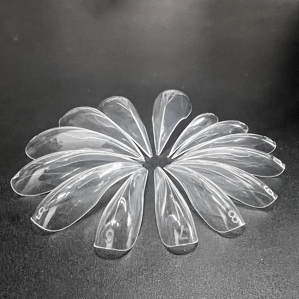 70140pcs Curved Stiletto Nail Dual Form for Poly Nail Gel Extension of 3D Eagle Claw Hawk Sculptural Nails Full Cover Molds 251224