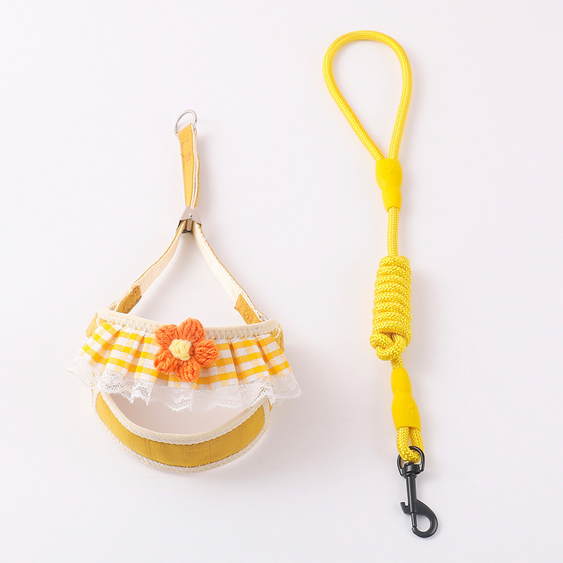 Pet Supplies: Dog, Cat, Traction Rope, Puppy Neck Hoop, Anti slip Dog Walking Rope, Small Dog, Cute Chest Strap