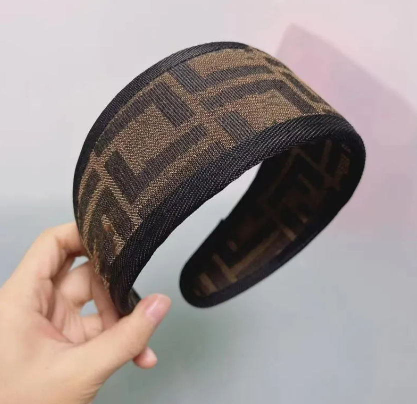 2026 Fashion Letters Printing Bowknot Headband for Women Korean Vintage Retro Wide Edge Cloth Hair Hoop Outdoor Sports Turban Headwrap good exquisite