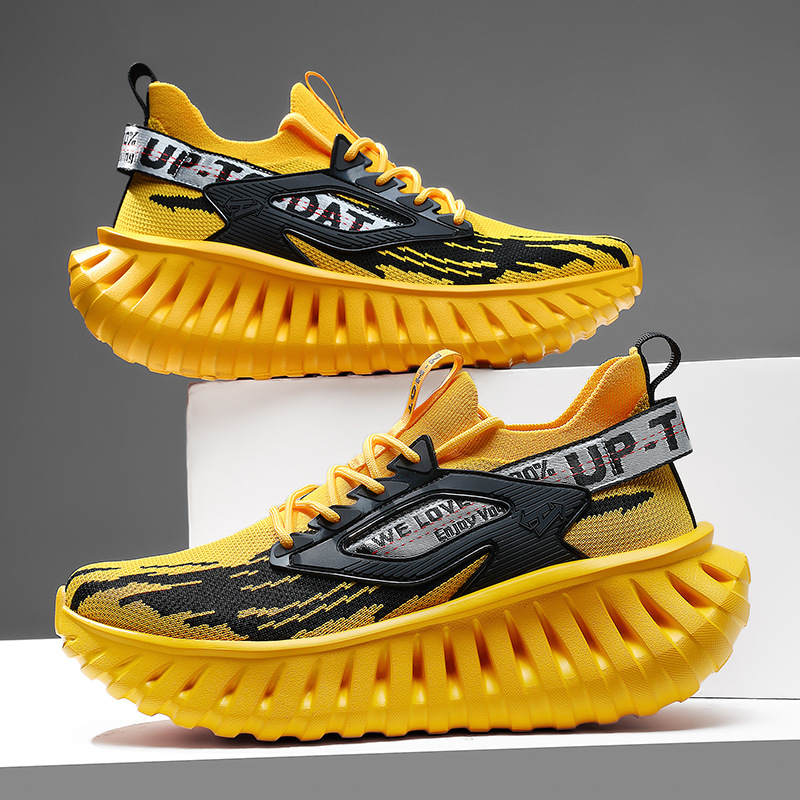 NHOT New Design Shoes Cross-border New Fashion Men's thick-soled anti-slip Outdoor running shoes Lightweight Mesh Sports shoes Casual shoes Free shipping