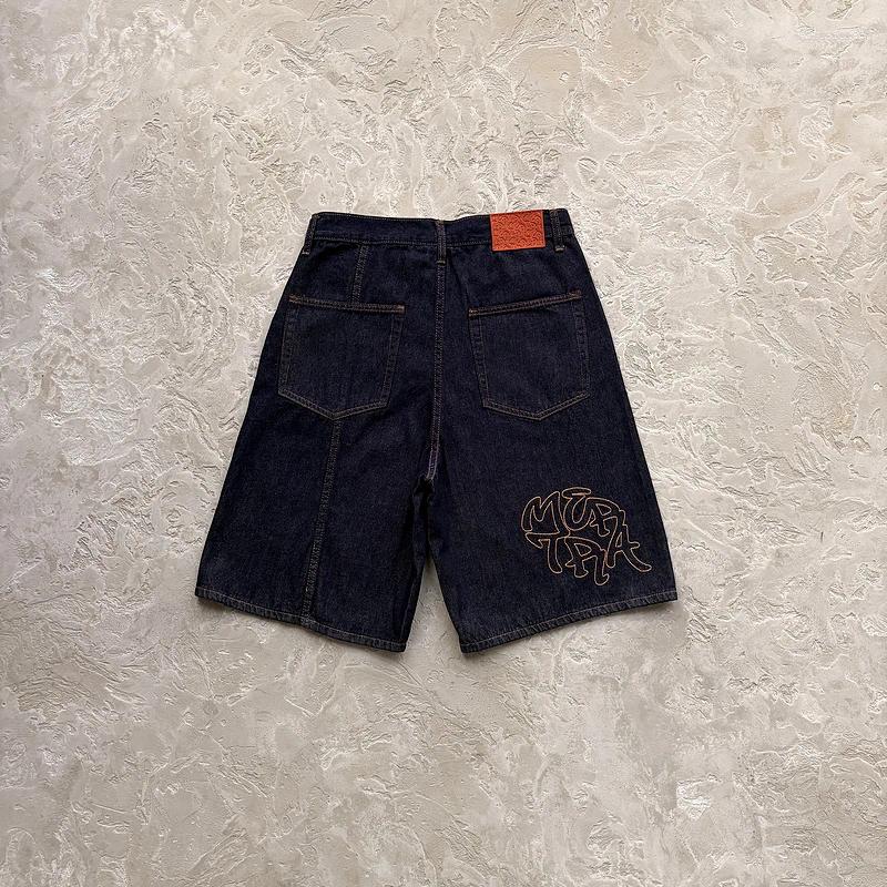 Men's Shorts Fashion Street Styl Harem Jeans COTTON Summer Harajuku Hip Hop Unisex Men Women Casual Loose Pant Dark Blue