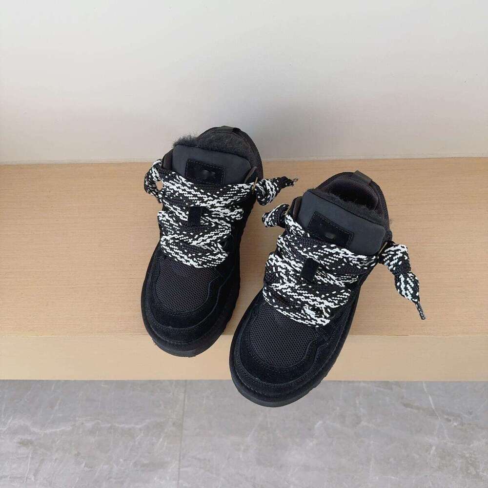 2025 Winter Sheepskin Wool Integrated Thick Sole Thickened Warm Trade High-Top Shoes Snow Boots Women Large Size dh1103675481