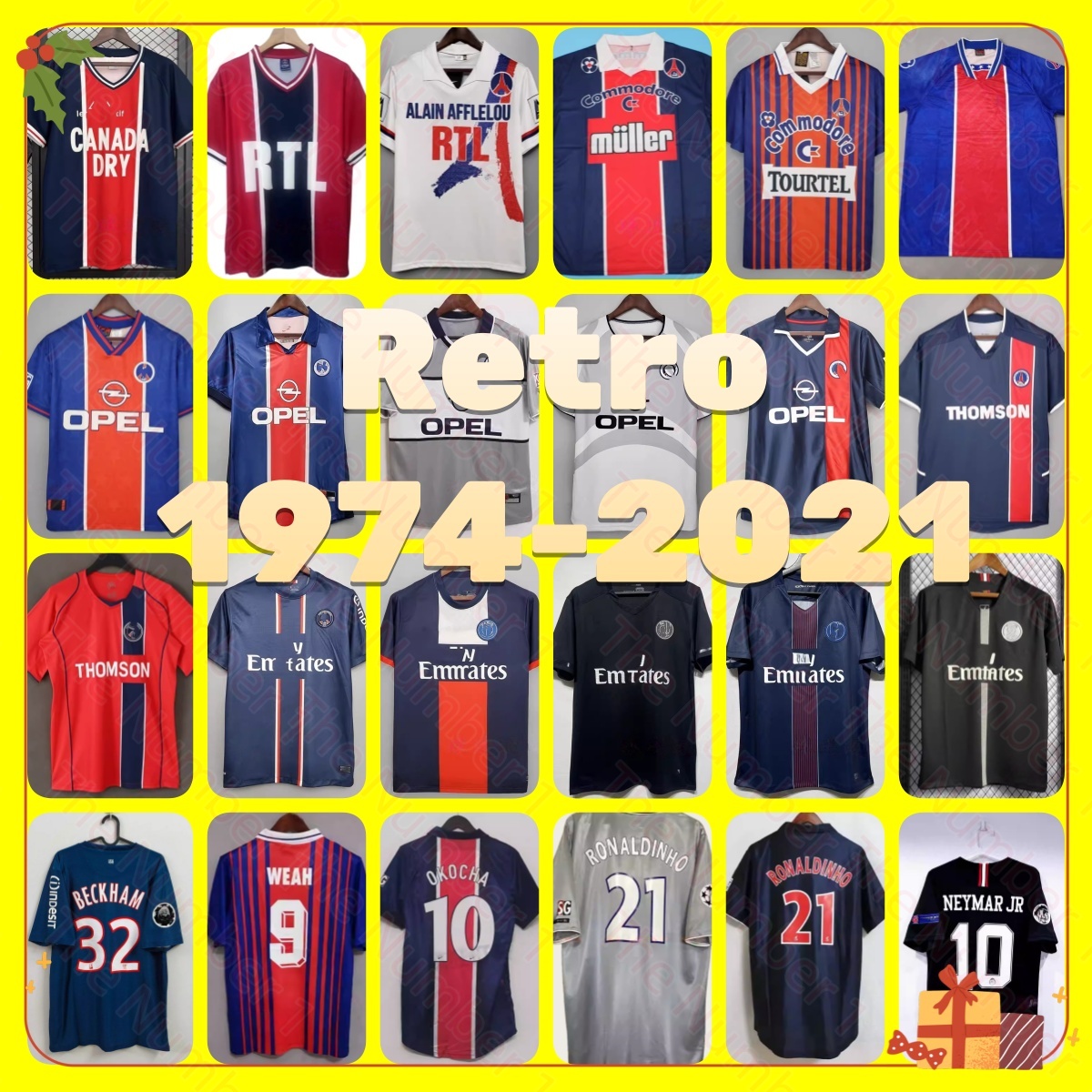 PaRis Retro soccer jerseys Menez Motta MATUIDI Ibrahimovic 75 90 93 95 98 99 00 01 02 12 13 15 17 18 20 21 OKOCHA Leroy Rai Anelka NeYmA R RoNALdINh O classic football shirts