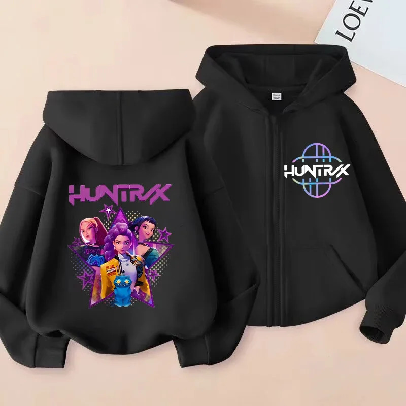 Y2k Zip Up Sweatshirts Kpop Demon Hunters Hoodie Coat Children Clothes Kid Girl Boy Sweatshirt Zipper Hoody Baby Casual Top 251231 - view 4