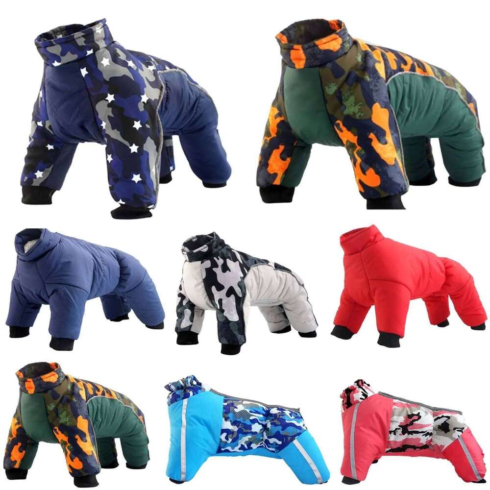 Winter Pet Dog Clothes Super Warm Thicker Cotton Coat for Small And Medium-sized Dogs Pets Cloth For French Bulldog Puppy 26N0104