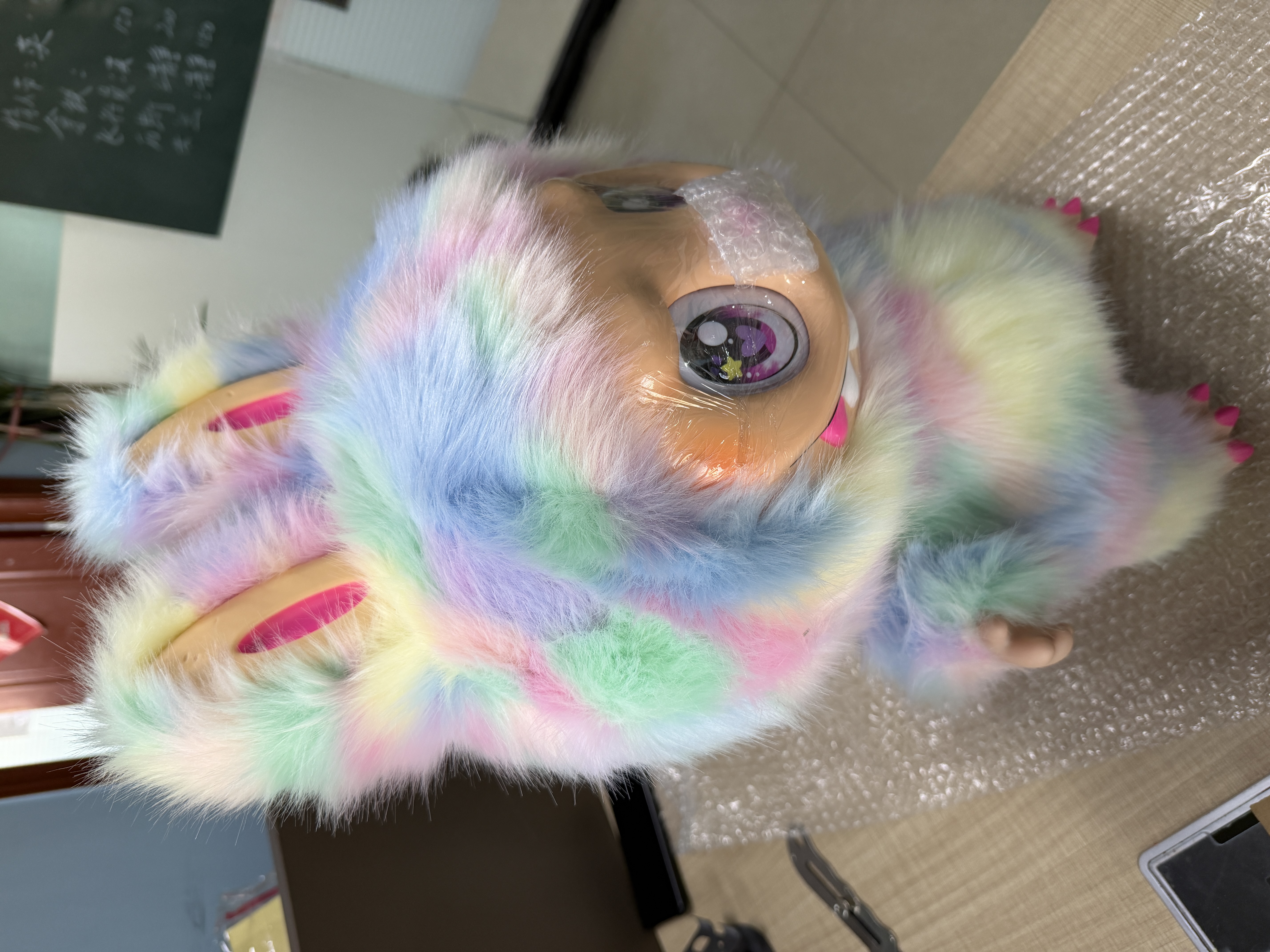58cm Jumbo for Monsters ZIMOMO I Found You Rainbow Labubu Angel Clouds Large Plush Toy QIAOWANTONG