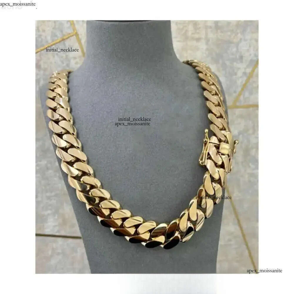Handmade 22mm 24 Miami Cuban Link 520grams Heavy Solid 925 Sterling Silver 14k Gold Plated Curb Hiphop Chain