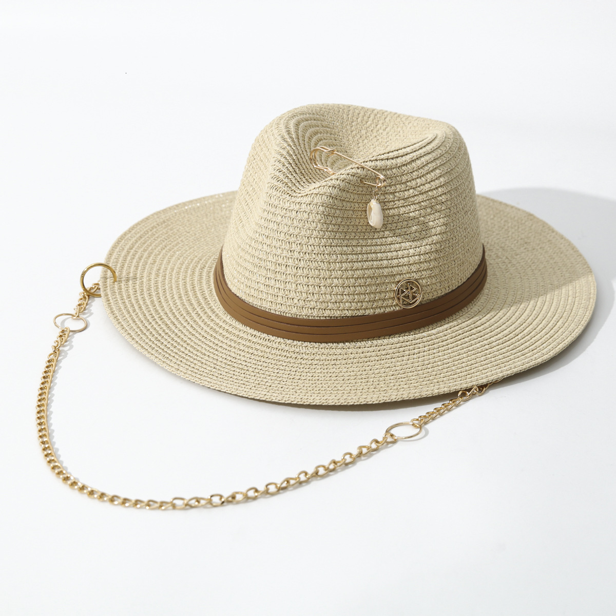 2025 Fashion RB Letter Cowboy Straw Hat Women and Men Summer Panama Jazz Hat Outdoor Holiday Beach Sun Hat Wholesale 250920