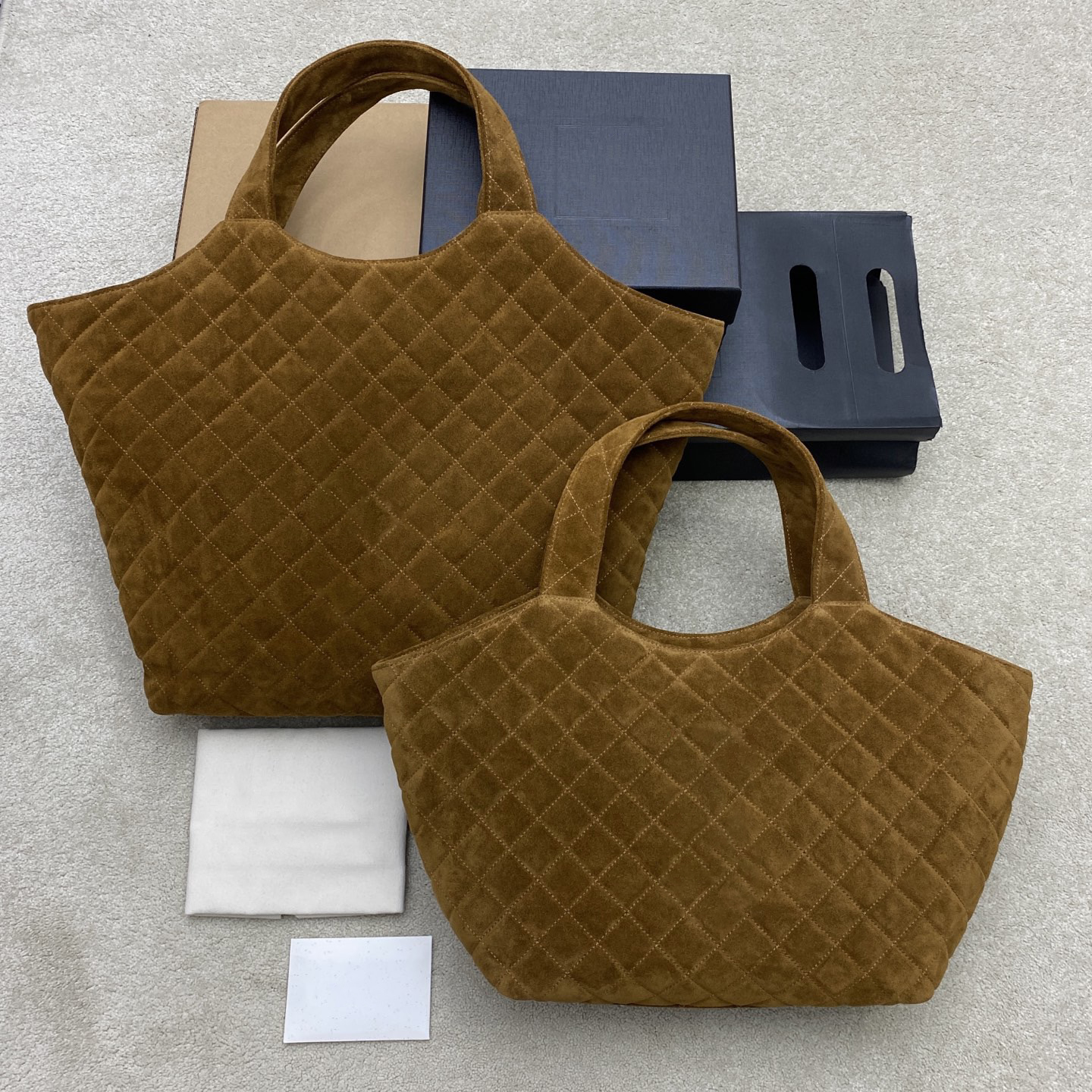 10a Top Quality Luxury Designer Handbags Real Leather ICARE Tote Bag Classic Genuine Leather Frosted Velvet Leather Diamond Crossbody Bags