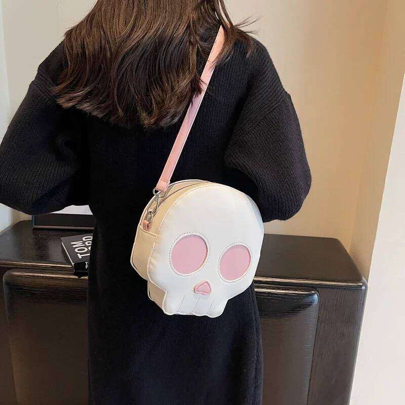 2026 Halloween Fashion Casual New PU Square Shoulder Retro Super Cool Hot Trendy Personality Crossbody Bags For Women