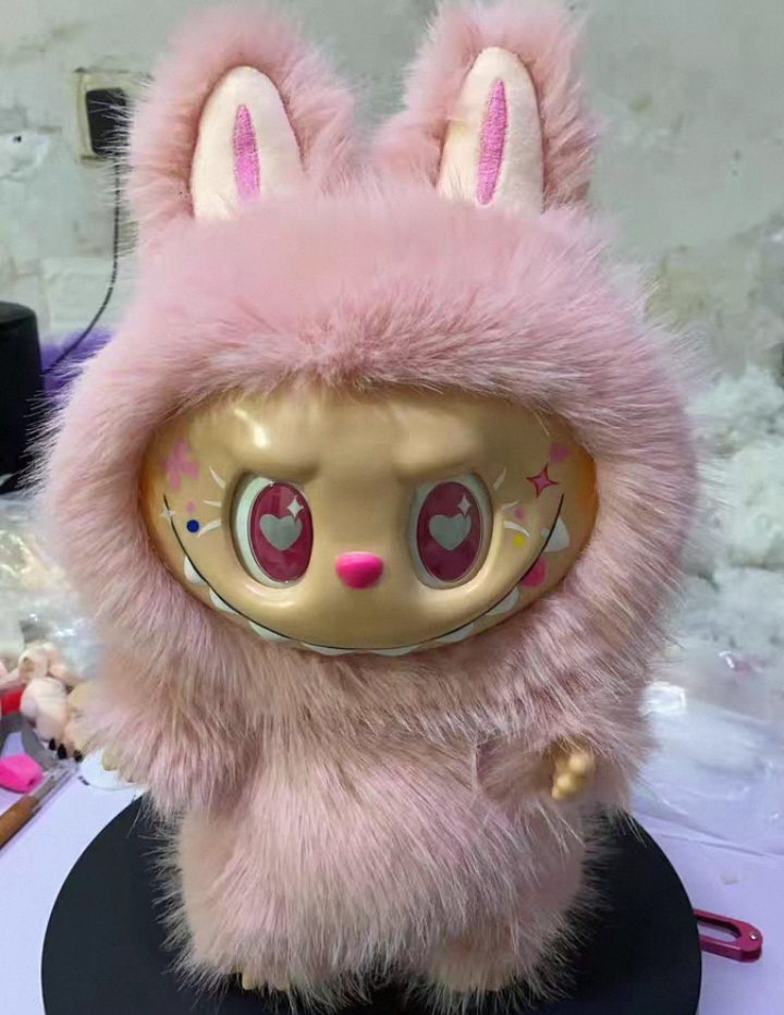 The Monsters 38Cm Labubu Zimomo Vinyl Plush Doll Creative Toy Stuffed Animals