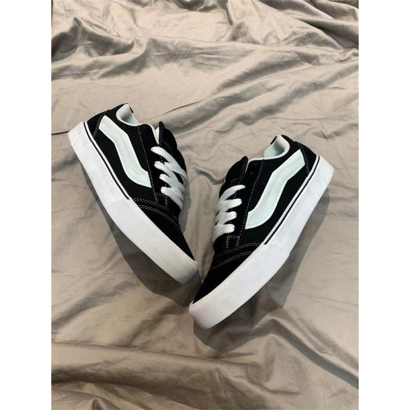 Ddmysports Black Warrior Academy Style Sneakers Spring And Autumn New American Street Cool Casual Versatile Retro Chunky Loafers Outdoor Shoes