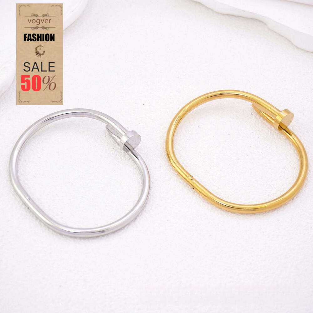 Bracelet for Women 18K Gold Round Smooth Snap Button Hot Selling European American Trendy Fashion Ins High-End Versatile Jewelry