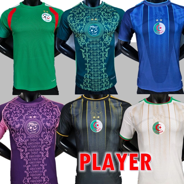 25 26 27 Algeria Fans Player Version MAHREZ soccer jerseys Fans maillot algerie 2025 2026 ATAL FEGHOULI SLIMANI BRAHIMI Home away BENNACER kids Football kit