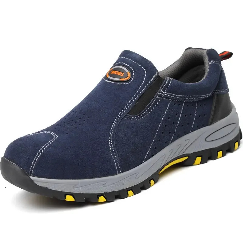 Low-top Safety Shoes Labour Protection Safety Anti-Puncture Welding Industrial Steel Toe Men Slip on Sneakers Sporty 251226