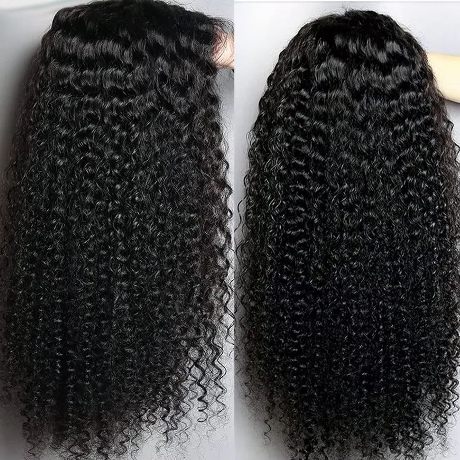 Burmese Curly Glueless Wigs Human Hair Pre Plucked Pre Cut 250% Density13X4 13x6 HD Lace Frontal Wigs for Black Women Wear and Go Glueless Wig 26inch