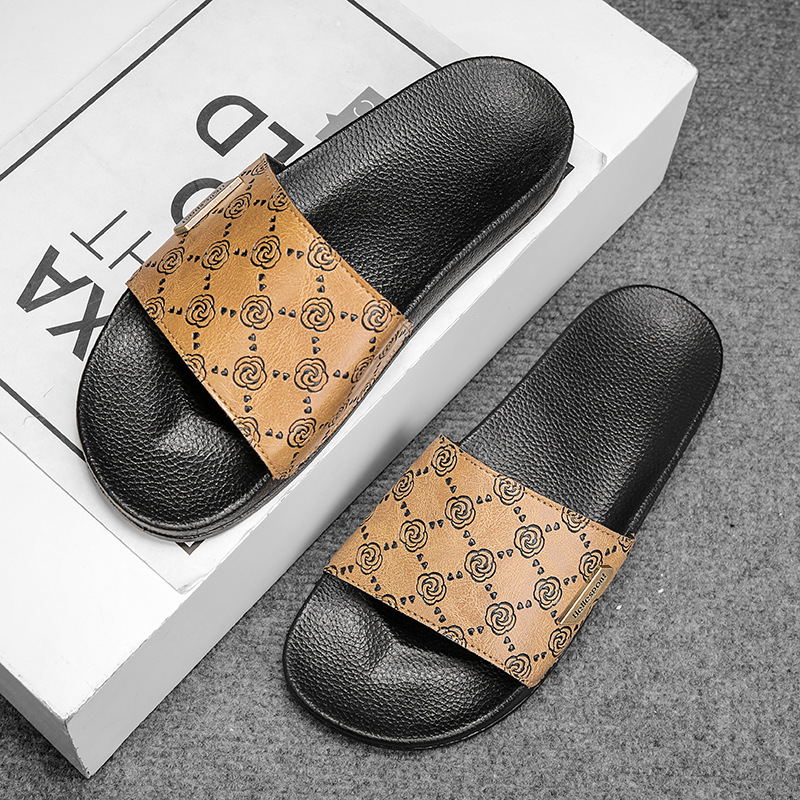 New Design Slippers Cross-border New Summer one-shoulder Slippers Men's fashionable Casual outerwear anti-slip Slippers Trendy Cool slippers Free shipping