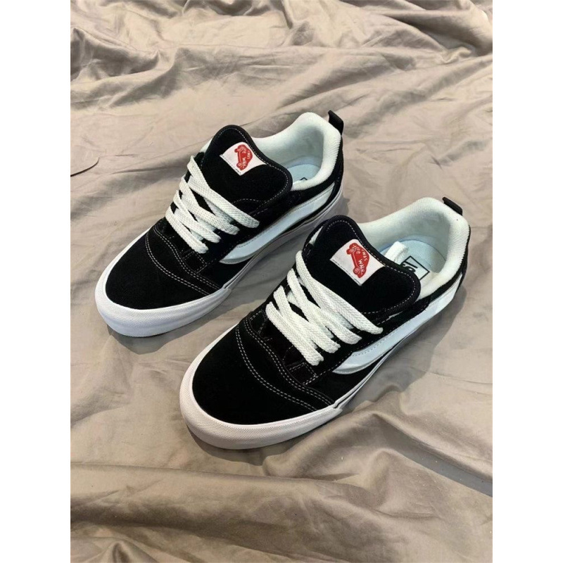 Ddmysports Black Warrior Academy Style Sneakers Spring And Autumn New American Street Cool Casual Versatile Retro Chunky Loafers Outdoor Shoes