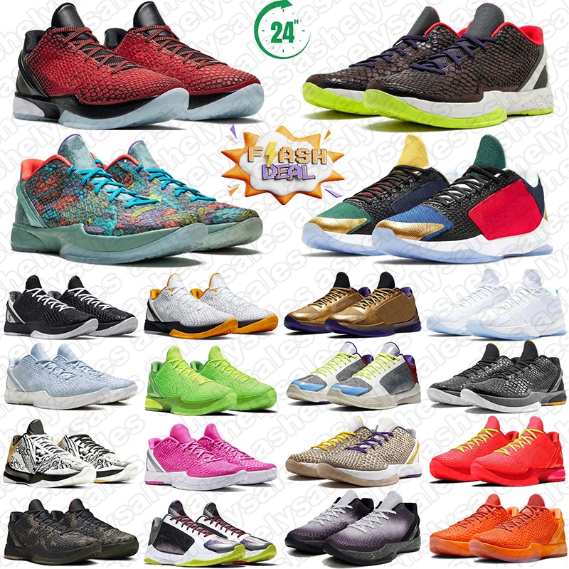 free shipping mamba 6 basketball shoes mambas 5 women mens trainers designer Mambacita Bruce Lee Alternate Chaos Think Laker outdoor sports shoe discount