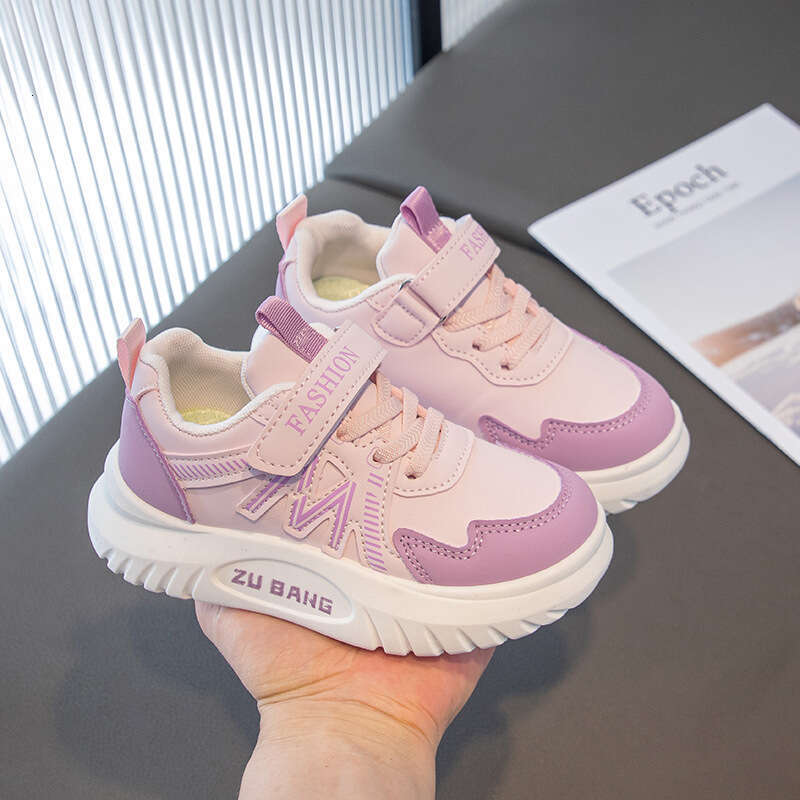 2025 Spring Autumn New Children's Thick-Soled Sneakers Running Casual Sports Single Shoes for Toddlers and Middle-Aged Students