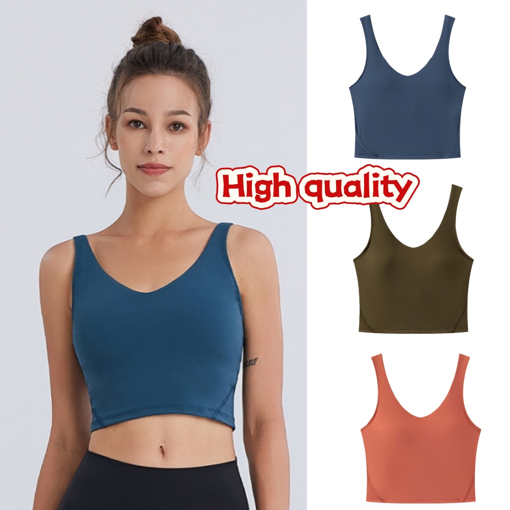 yoga Bra Strap Shockproof Sports Running Casual Brassiere Women Yoga Sport Bra Underwear workout Design Bra Women's Breathable Cotton Blend Yoga High-Quality Bra