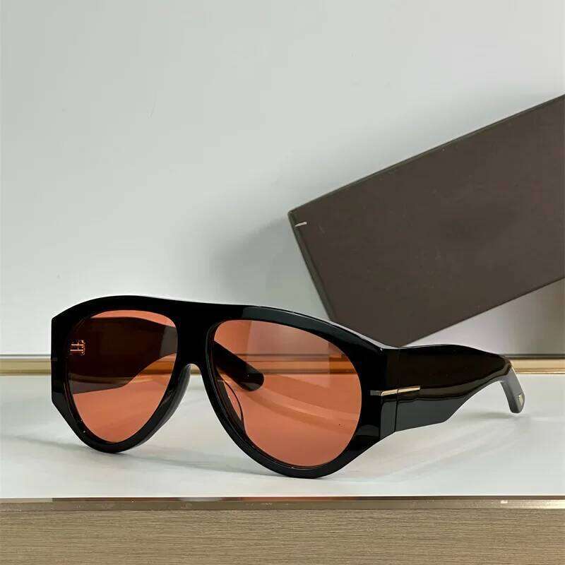 New Oversized Pilot Women Fashion Luxury Big Frame One Piece Gradient Sunglasses Retro Classic Thick Shades X260104