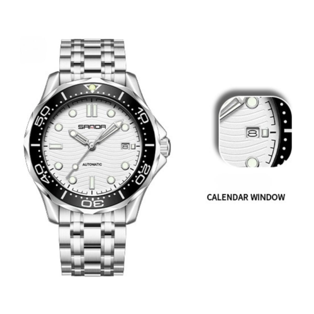 2026 New Mechanical Watch Waterproof Watch Calendar Luminous Rotatable Bezel Men Women Diving Mechanical Watch Original Watch Design Watch Factory Dir