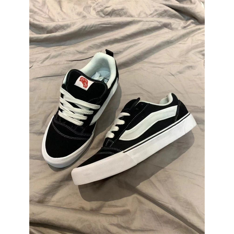 Ddmysports Black Warrior Academy Style Sneakers Spring And Autumn New American Street Cool Casual Versatile Retro Chunky Loafers Outdoor Shoes