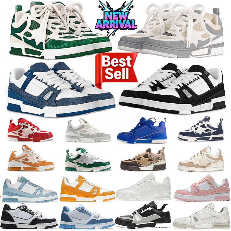 Designer Skate Shoes Embossed Trainers Sneakers Trainers Floor Women Men Mesh Sneaker Platform Virgil Casual Shoes Black lvlys Runner Mens Trainer Shoes