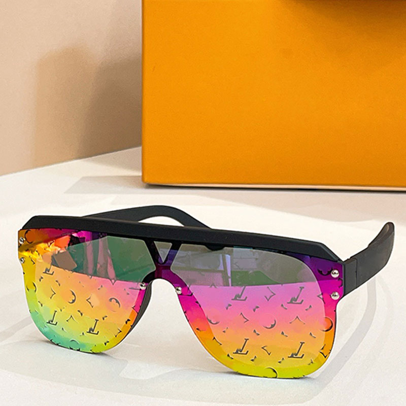 Spring New Z2878 Waimea Mask Round Sunglasses Fashionable gradient printed lenses Summer beach party face mask sunglasses UV400 protection with packaging box