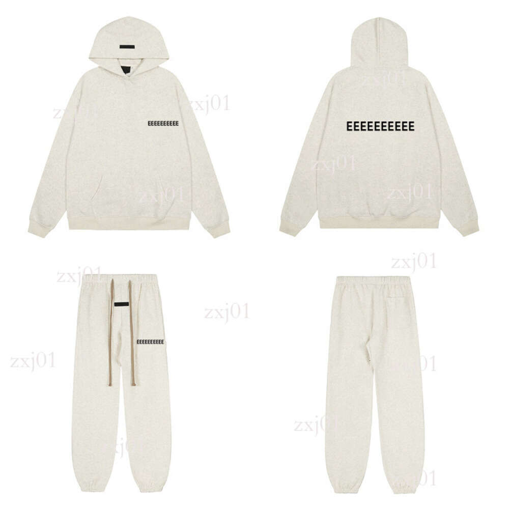 Essintals Hoodie Men's Hoodies Designers Suit High Street Sports Pants Essintals Hoodie Set Fashion Fleece Jogging Pullover Essential Tracksuit Clothing D1f