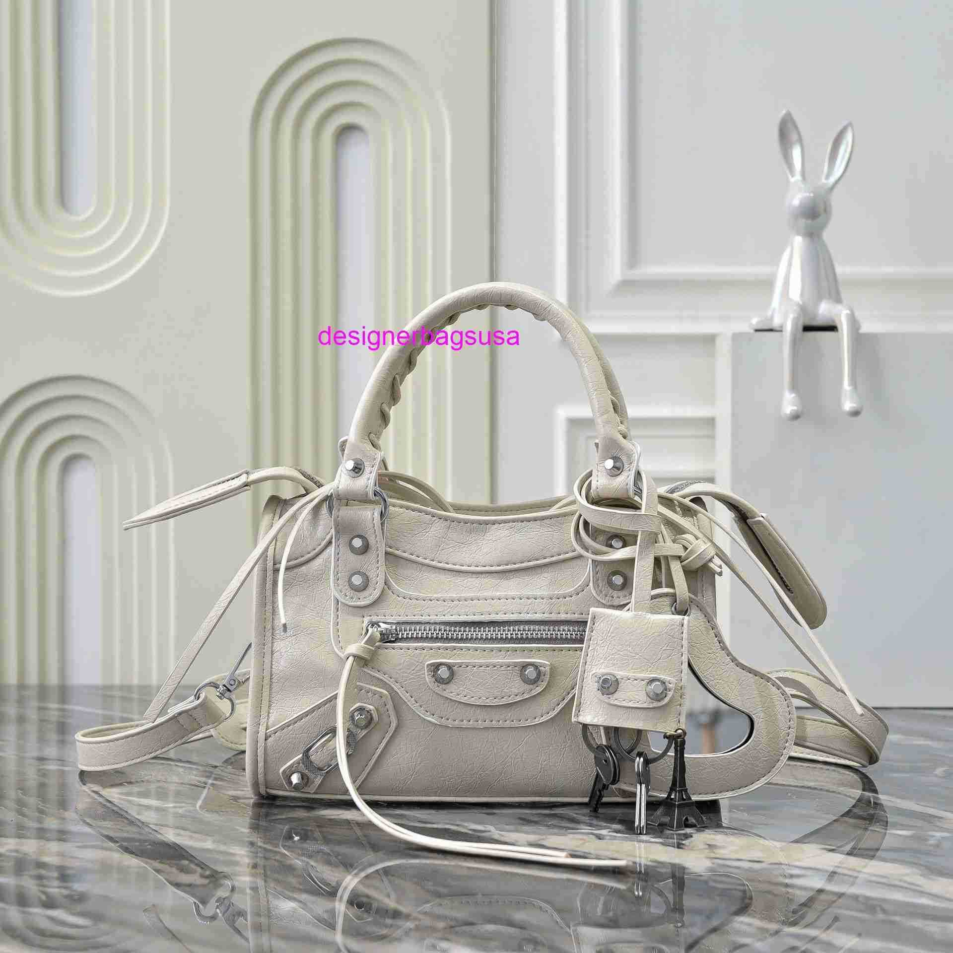 Designer Bag New High-End Classic City Small Silver Studded Handbag Shoulder Crossbody Bag Handly26 0EZJ