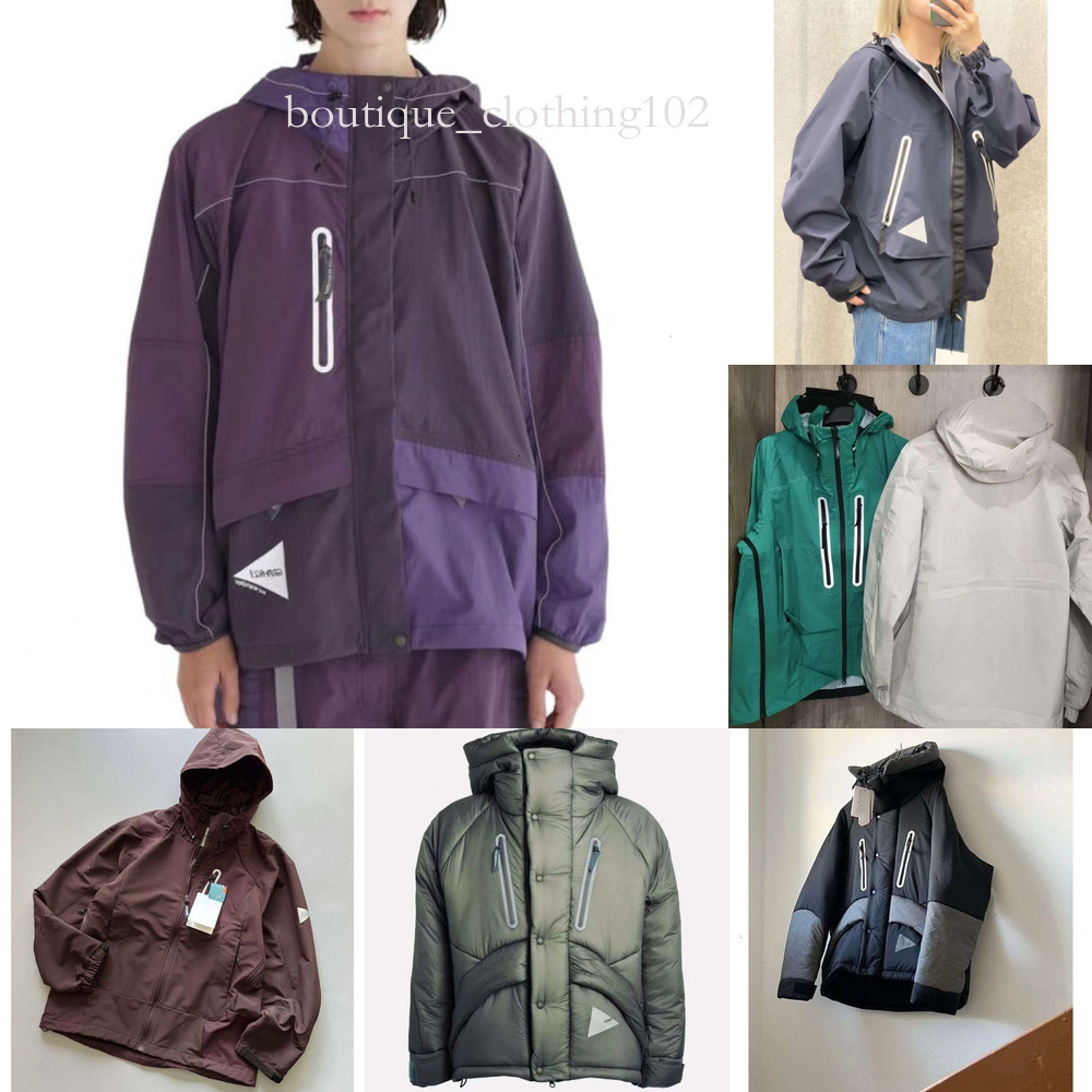 AND WANDER co-branded stick figure outdoor lightweight windproof jacket Sun Tide trench coat hunting jacket nylon tooling jacket electrician logging ne 12