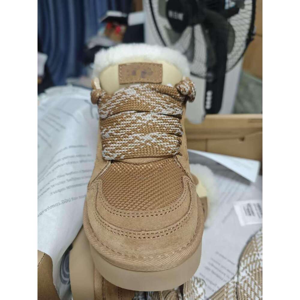 2025 Winter Sheepskin Wool Integrated Thick Sole Thickened Warm Trade High-Top Shoes Snow Boots Women Large Size dh1103675481