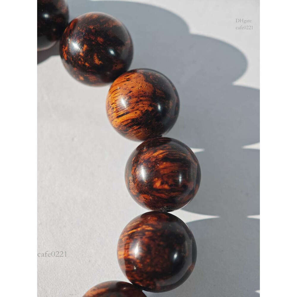 Bracelet Designer Bracelet Big Leaf Pear Hand String Natural Wood Bracelet Necklace 6 Size Option Wholesale Men Women Prayer Bead Jewelry Elastic Bracelet