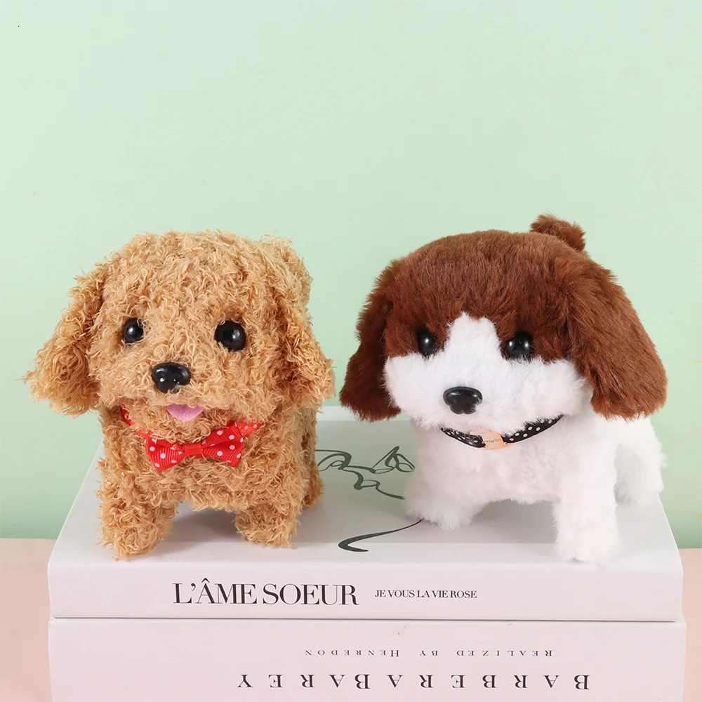 Fashion Plush My Realistic Robot Puppy Interactive Walking Simulated Puppy Tail Wagging Barking Walking Dog Toy for Chilren 251231 - view 3